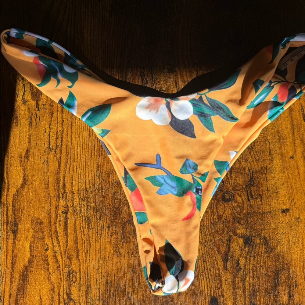 Floral Orange bikini bottom by HIB surf wear